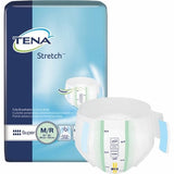 Unisex Adult Incontinence Brief TENA  Stretch Super Tab Closure Medium Disposable Heavy Absorbency White Case of 56 by Tena