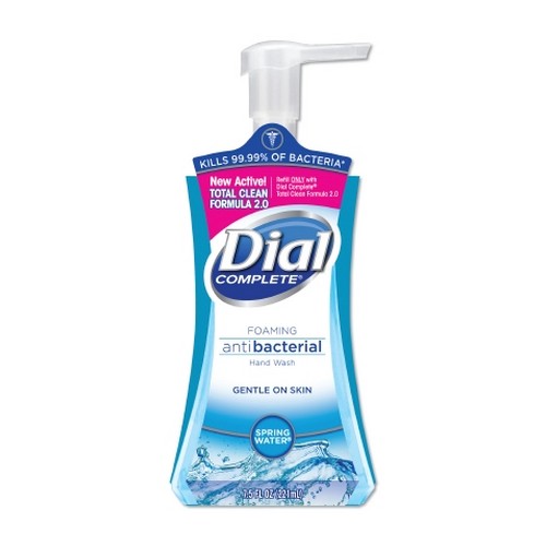 Antibacterial Soap Dial  Complete  Foaming 7.5 oz. Pump Bottle Spring Water Scent Count of 1 By Lagasse
