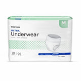 McKesson, Unisex Adult Absorbent Underwear McKesson Ultra Pull On with Tear Away Seams Medium Disposable Heavy, Count of 4
