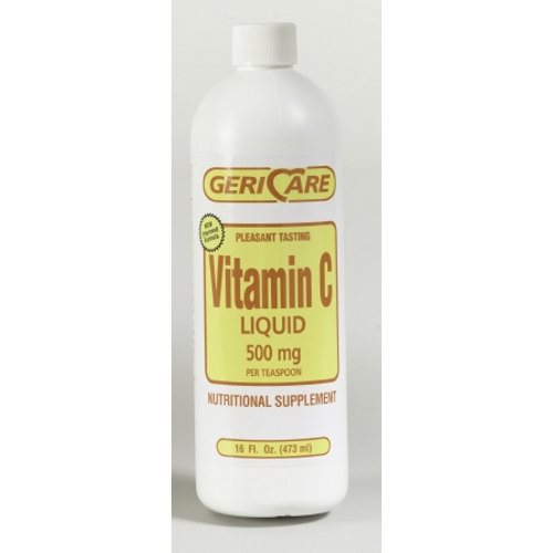 McKesson, Vitamin C Supplement Geri-Care Ascorbic Acid 500 mg Strength Liquid 16 oz., Count of 1