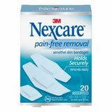 Nexcare, Adhesive Strip Nexcare Sensitive Skin 7/8 X 1-1/4 Inch / 1-1/8 X 3 Inch / 15/16 X 1 - 1/8 Inch Silic, Count of 20