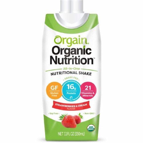 Orgain, Oral Supplement Orgain  Organic Nutritional Shake Strawberries and Cream Flavor 11 oz. Container Car, Count of 1