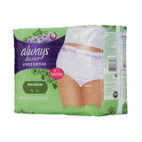 Always Discreet, Female Adult Absorbent Underwear Always  Discreet Pull On with Tear Away Seams Large Disposable Heav, Count of 17