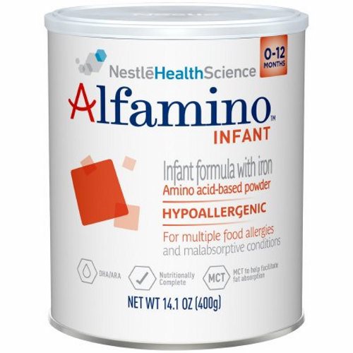 Amino Acid Based Infant Formula with Iron Alfamino  14.1 oz. Can Powder Count of 6 By Nestle Healthcare Nutrition