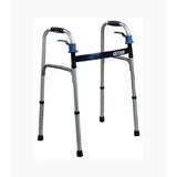 Dual Release Folding Walker drive Deluxe Aluminum Frame 350 lbs. Weight Capacity 26 to 33-1/2 Inch H Case of 4 by Drive Medical