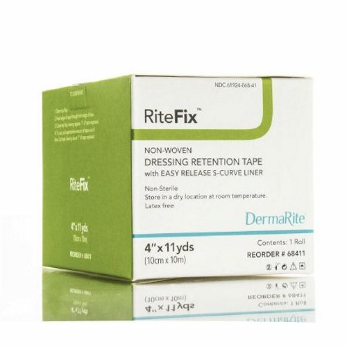 DermaRite, Dressing Retention Tape RiteFix Skin Friendly Nonwoven 1 Inch X 11 Yard NonSterile, Count of 1