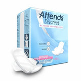 Bladder Control Pad Attends  Discreet 9 Inch Length Light Absorbency Polymer Core One Size Fits Most Count of 480 by Attends