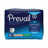Male Adult Absorbent Underwear Prevail  Men's Daily Underwear Pull On with Tear Away Seams Large / X Case of 72 by First Quality