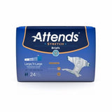 Unisex Adult Incontinence Brief Stretch Large / X-Large Disposable Heavy Absorbency Count of 96 by Attends