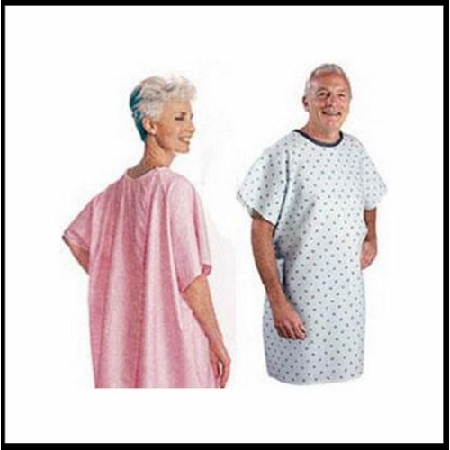 Patient Exam Gown Snap Wrap One Size Fits Most Blue Adult NonSterile 1 Each By Salk
