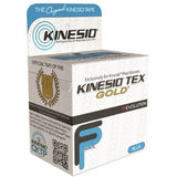 Kinesiology Tape Kinesio  Tex Gold FP Water Resistant Cotton 2 Inch X 5-1/2 Yard Blue NonSterile 6 Count By Fabrication Enterprises