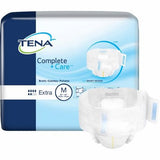 Unisex Adult Incontinence Brief TENA  Complete + Care Tab Closure Medium Disposable Moderate Absorbe Count of 24 By Tena