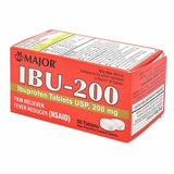 Ibu 200 Tablets White 50 Tabs By Major Pharmaceuticals