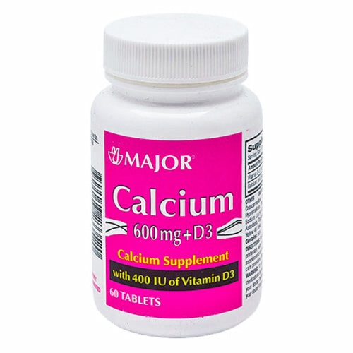 Calcium with Vitamin D3 60 Tabs By Major Pharmaceuticals