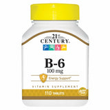 Vitamin B-6 110 Tabs By 21st Century