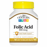 21st Century, Folic Acid, 800 mcg, 180 Tabs