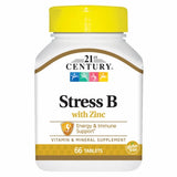 21st Century, Stress B with Zinc, 66 Tabs