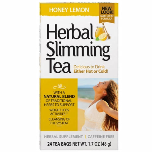 Herbal Slimming Tea Honey Lemon 24 Bags By 21st Century