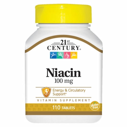 21st Century, Niacin, 100mg, 110 Tabs