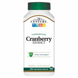 21st Century, Cranberry Extract Standardized, 200 Veg Caps