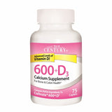 Calcium 600 + Vitamin D 3 75 Caplets By 21st Century