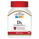 21st Century, Vitamin D, 1000 IU 300 Tabs