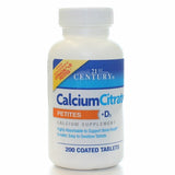 21st Century, Calcium Citrate Petites  + D3, 200 Tabs