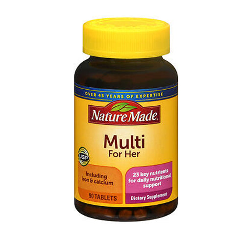 Multi Vit & Minerals for Women 90 Tabs By Nature Made