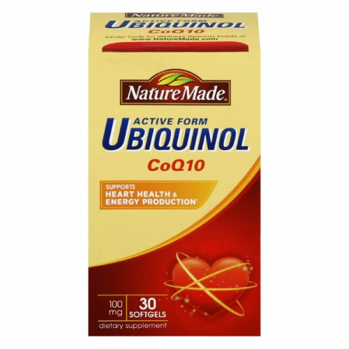Ubiquinol CoQ 10 30 Softgels By Nature Made