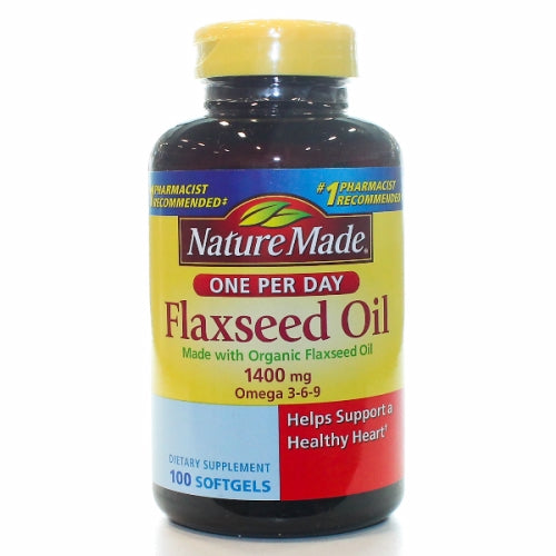 Flaxseed Oil 100 Softgels By Nature Made