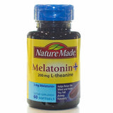 Nature Made, Melatonin Plus Theanine, 200mg, 60 Soft gels