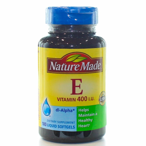 Vitamin E DL-Alpha 180 Liquid Softgels By Nature Made