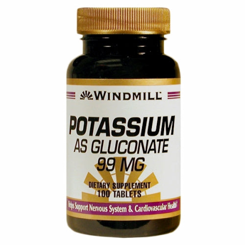 Potassium As Gluconate 100 Tabs By Windmill Health