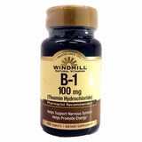 Vitamin B-1 100 Tabs by Windmill Health