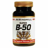 Vitamin B -50 Super 100 Tabs By Windmill Health