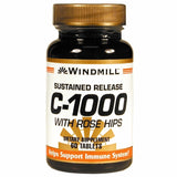 Windmill Health, Vitamin C with Rose Hips, 1000mg, Sustained Release 60 Tabs