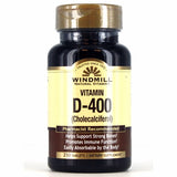 Vitamin D 400IU 250 Tabs By Windmill Health