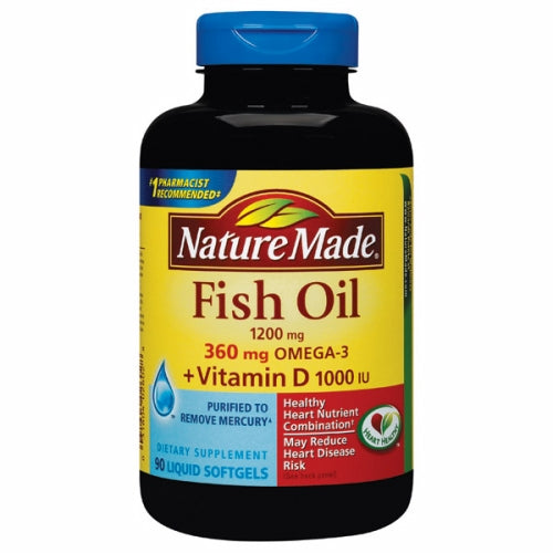 Fish Oil + Vitamin D 90 Liquid Softgels By Nature Made