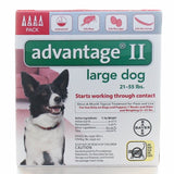 Advantage II, Advantage II Topical Flea Treatment for Dogs & Puppies, Upto 21-55 lbs 4 Count