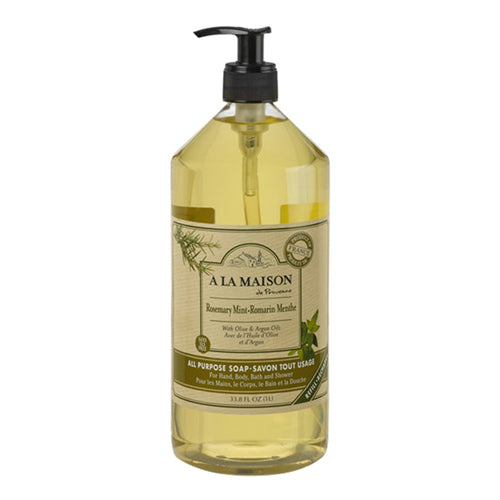 Liquid Hand Soap Rosemary Mint 33.8 Oz By A La Maison