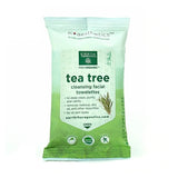 Facial Wipes Tea Tree Travel 15 Count by Earth Therapeutics