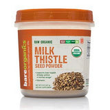 Raw Organic Milk Thistle Seed Powder 8 Oz by Bare Organics