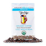 Organic Regular Whole Bean Coffee Acid-Free 12 Oz by Tylers Coffee