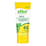 Alba Botanica, Baby Clear Mineral Sunscreen SPF 50+, 3 Oz