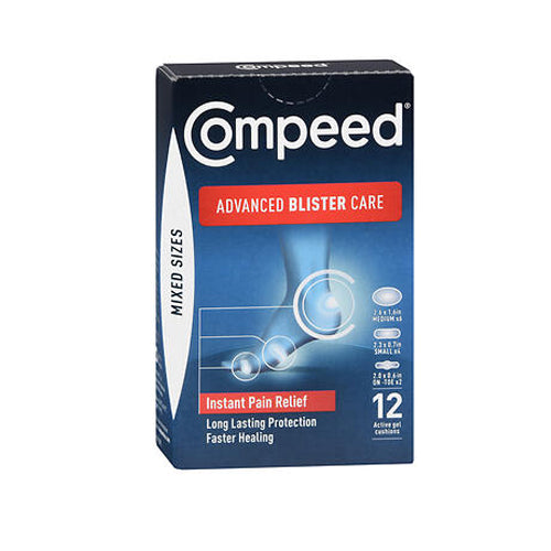 Compeed Advanced Blister Care Gel Cushions Mixed Sizes 12 Each By Compeed