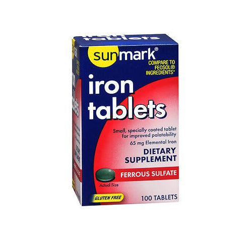 Sunmark, Sunmark Iron Tablets, 100 Tabs