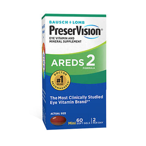 Bausch + Lomb PreserVision Areds 2 Formula Soft Gels 60 Softgels By Bausch And Lomb