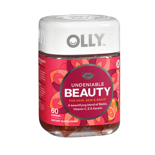 Olly Undeniable Beauty Gummies Grapefruit Glam 60 Guumies By Olly