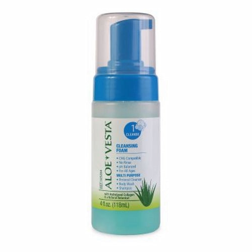 Rinse-Free Body Wash Aloe Vesta Foaming Pump Bottle Clean Scent Count of 1 By Aloe Vesta
