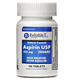 Aspirin Entric Coated 100 Count by Reliable1